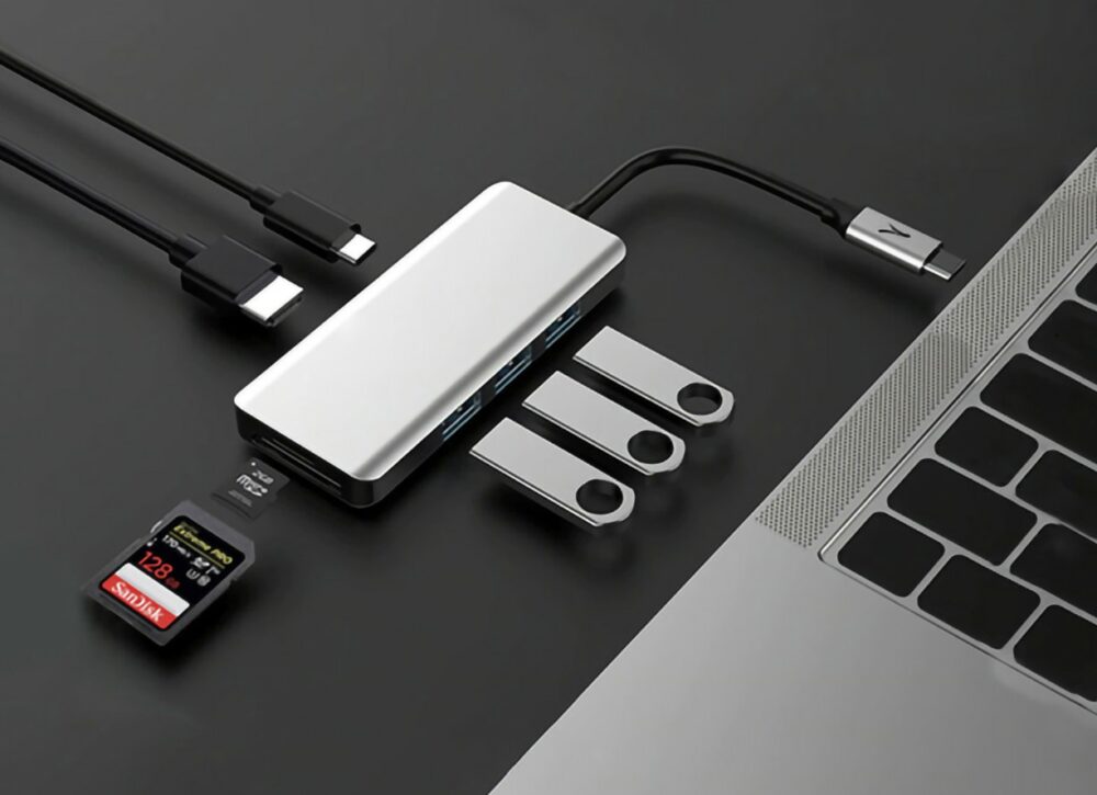 Station d'accueil USB-C AKASHI 7en1