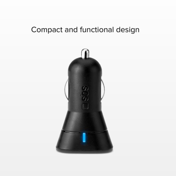 Chargeur allume-cigare SBS 2 ports USB 2,4A www.infinytech-reunion.re