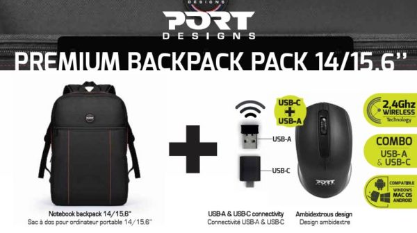 Sac à dos PORT DESIGNS Premium BackPack 15,6