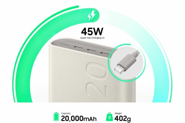 Powerbank SAMSUNG EB-P4520XU 20000mAh 45W Beige Powerbank SAMSUNG EB-P4520XU 20000mAh 45W Beige