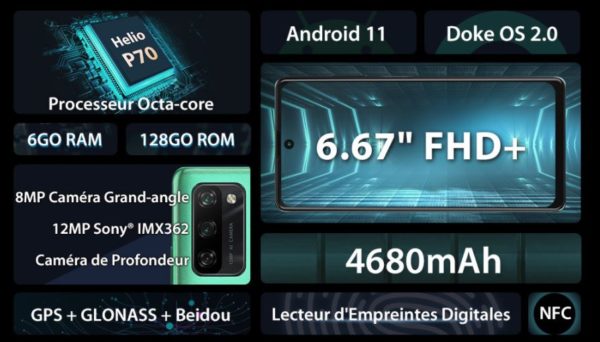 Smartphone BLACKVIEW A100 6,67 Smartphone BLACKVIEW A100 6,67