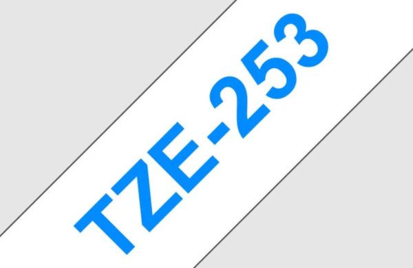BROTHER TZe-253 Bleu sur Blanc 24mm image 01