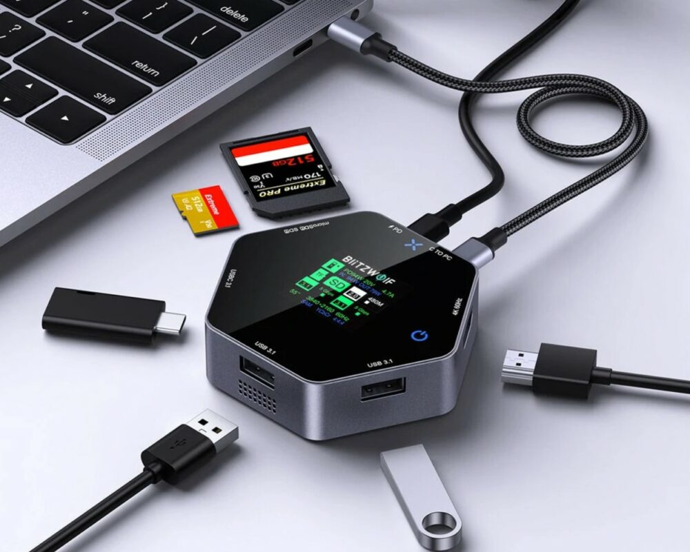 BLITZWOLF BW-TH16 USB-C Station LCD Multiport