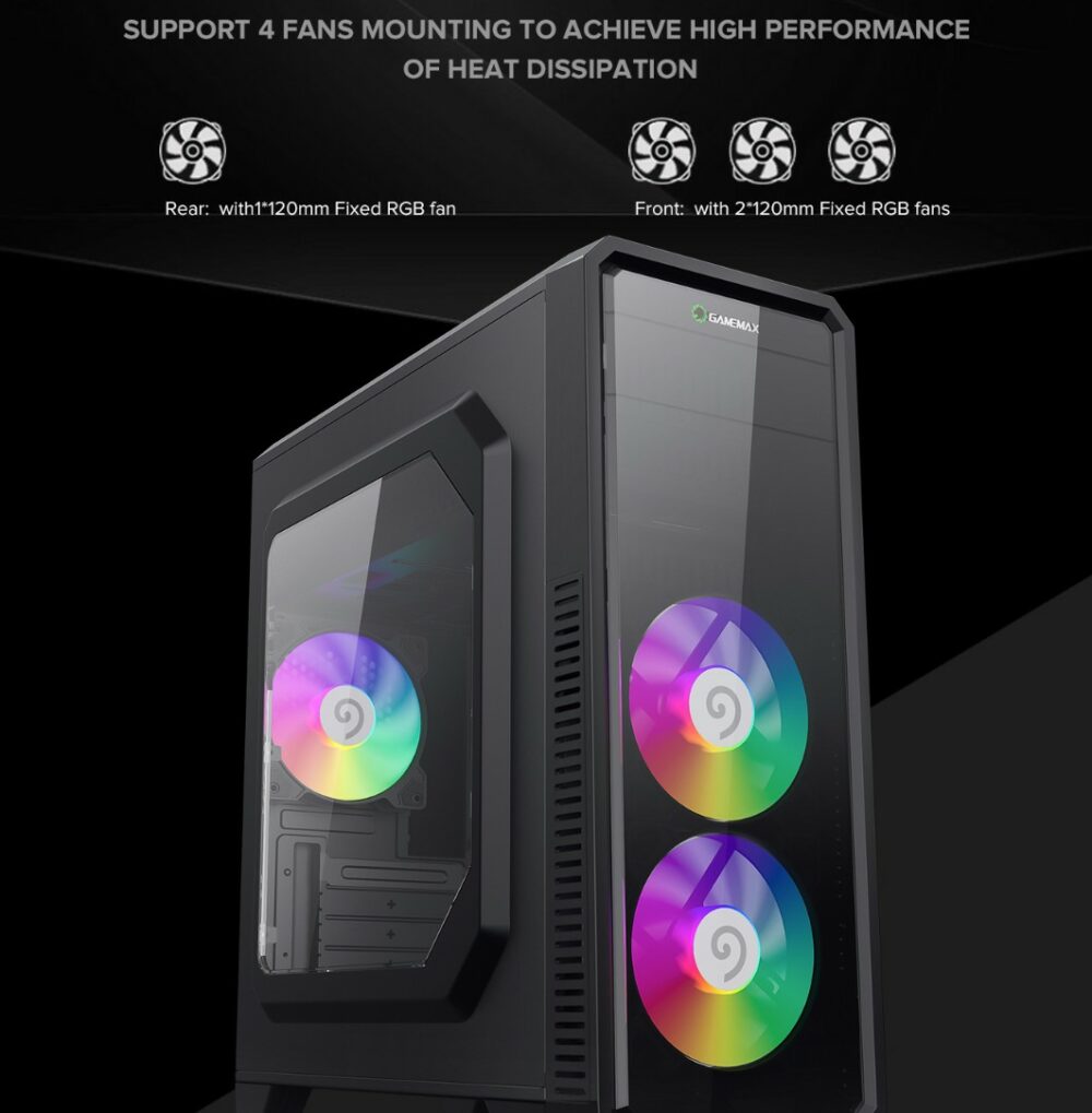 Boîtier pc GAMEMAX G561-FRGB Boîtier pc GAMEMAX G561-FRGB