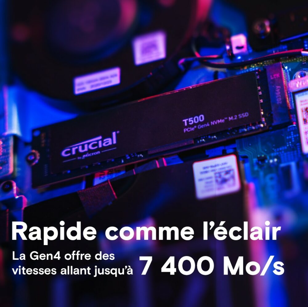 SSD M.2 NVMe 2280 Gen4 CRUCIAL T500 SSD M.2 NVMe 2280 Gen4 CRUCIAL T500