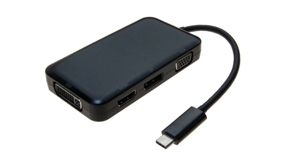 Convertisseur USB-C vers VGA, DVI, HDMI ou DP