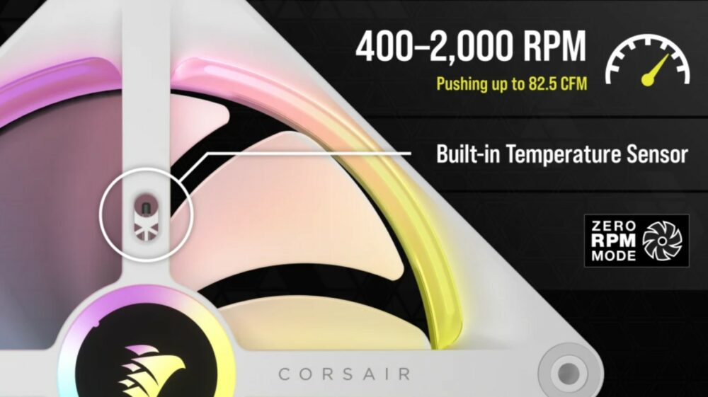 CORSAIR iCue Link QX RGB 140mm Blanc (Pack de 2) CORSAIR iCue Link QX RGB 140mm Blanc (Pack de 2)