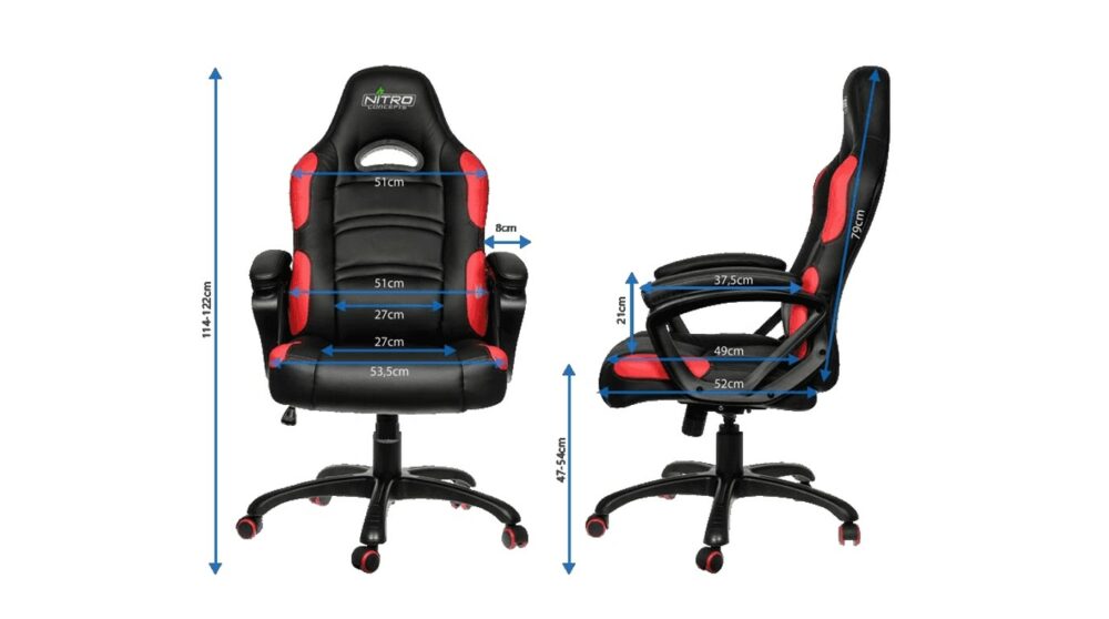 Fauteuil Gaming NITRO CONCEPTS GCR07 Rouge Fauteuil Gaming NITRO CONCEPTS GCR07 Rouge