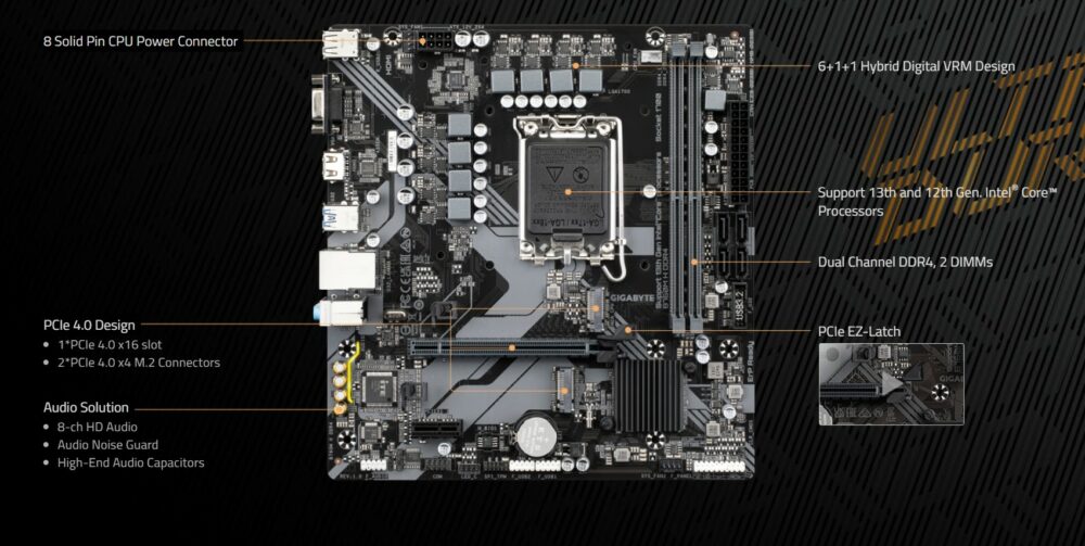 GIGABYTE B760M H DDR4 (m-ATX)