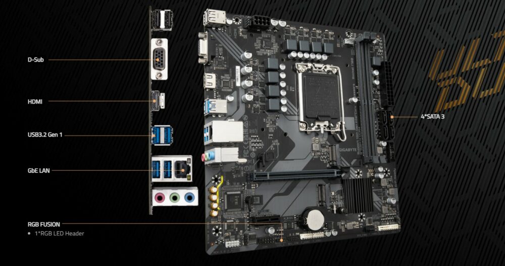 GIGABYTE B760M H DDR4 (m-ATX)