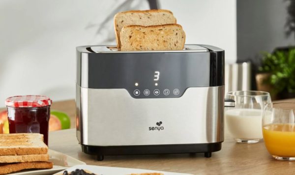 Grille pain tactile SENYA 2 fentes larges Smart Toaster image 01