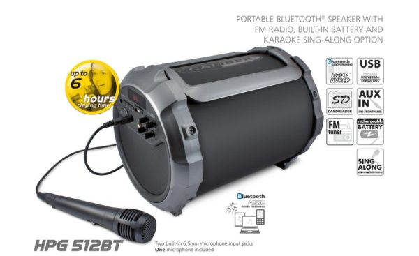 Enceinte nomade CALIBER HPG512BT Bluetooth www.infinytech-reunion.re Enceinte nomade CALIBER HPG512BT Bluetooth www.infinytech-reunion.re