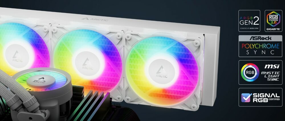 ARCTIC Liquid Freezer III Pro 360mm ARGB Blanc ARCTIC Liquid Freezer III Pro 360mm ARGB Blanc