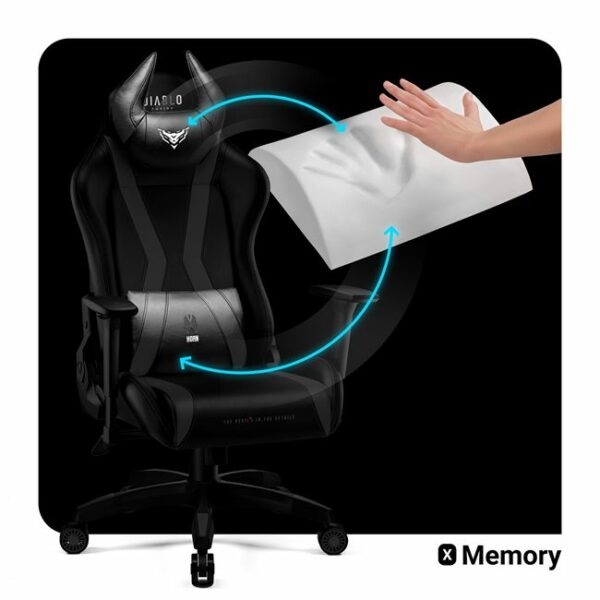 Fauteuil gaming DIABLO Chairs X-Horn 2.0 Normal Noir Fauteuil gaming DIABLO Chairs X-Horn 2.0 Normal Noir
