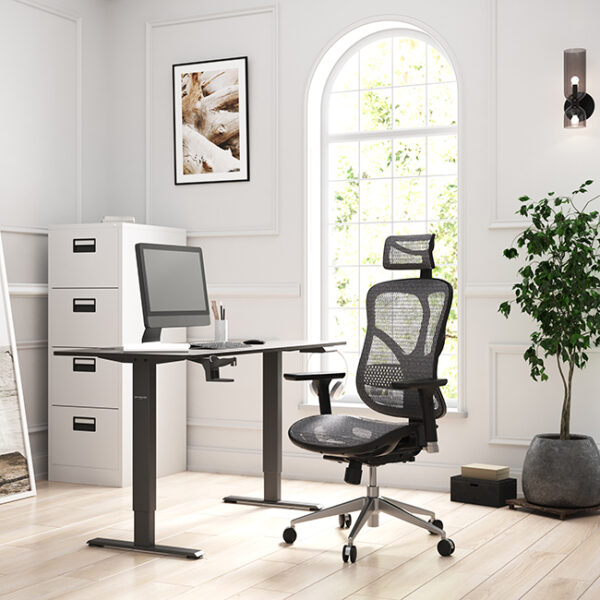 Fauteuil ergonomique DIABLO Chairs V-Basic Noir Gris Fauteuil ergonomique DIABLO Chairs V-Basic Noir Gris