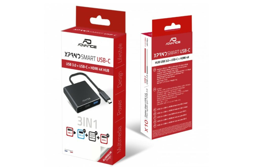 ADVANCE HUB-C3IN1 USB-C 3en1 ADVANCE HUB-C3IN1 USB-C 3en1