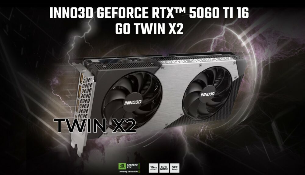 INNO3D GeForce RTX 5060Ti Twin X2 16G