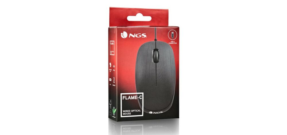 NGS Flame-C Filaire USB-C Noire NGS Flame-C Filaire USB-C Noire