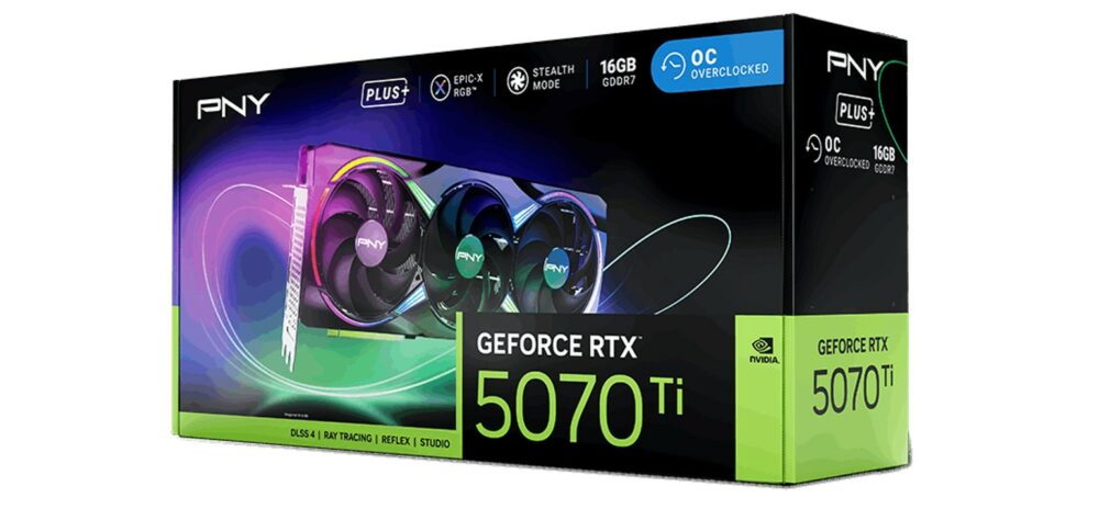 PNY GeForce RTX 5070Ti EPIC-X RGB Triple Fan OC Plus PNY GeForce RTX 5070Ti EPIC-X RGB Triple Fan OC Plus