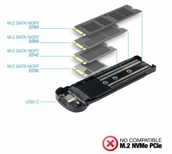 Boitier externe pour SSD M.2 TOOQ TQE-2202S