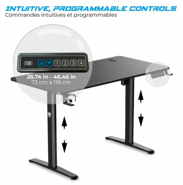Bureau assis-debout SPIRIT of GAMER Desk700