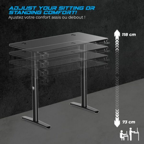 Bureau assis-debout SPIRIT of GAMER Desk700