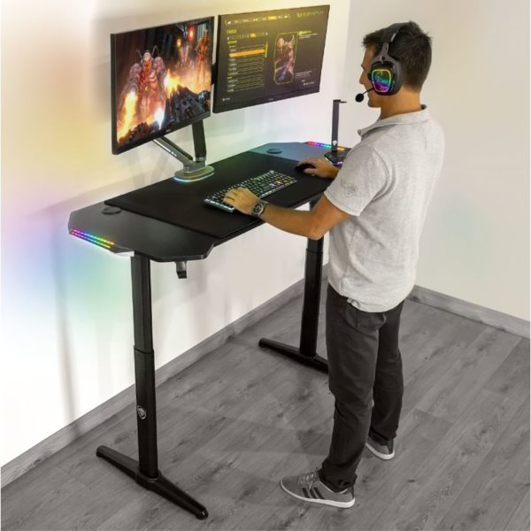 Bureau assis-debout SPIRIT of GAMER Headquarter 800 www.infinytech-reunion.re