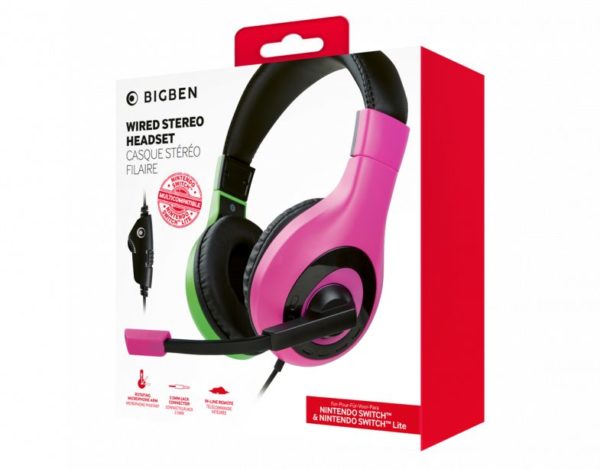 Casque micro NACON Vert/Rose pour Nintendo Switch/Lite/Oled www.infinytech-reunion.re