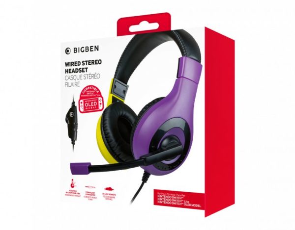 Casque micro NACON Violet/Jaune pour Nintendo Switch/Lite/Oled www.infinytech-reunion.re