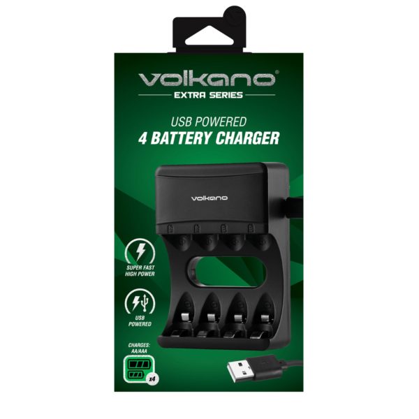 Chargeur de piles VOLKANO VK-8104-BK Extra Série www.infinytech-reunion.re