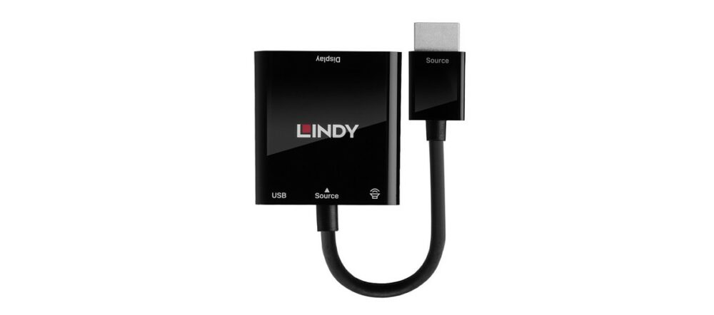 Adaptateur LINDY HDMI Mâle vers VGA Femelle avec Audio