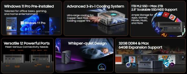 Mini pc BLACKVIEW MP100
