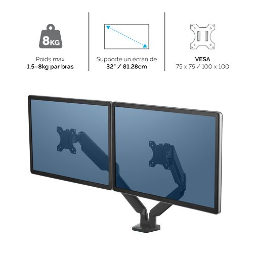 Support double écran FELLOWES Platinum Series Blanc www.infinytech-reunion.re Support double écran FELLOWES Platinum Series Blanc www.infinytech-reunion.re