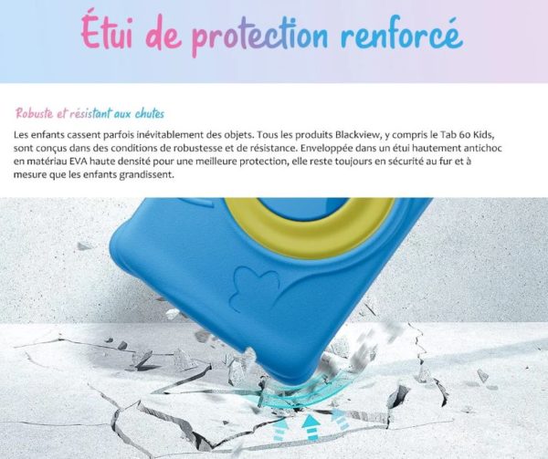 Tablette tactile BLACKVIEW Tab 60 Kids www.infinytech-reunion.re Tablette tactile BLACKVIEW Tab 60 Kids www.infinytech-reunion.re