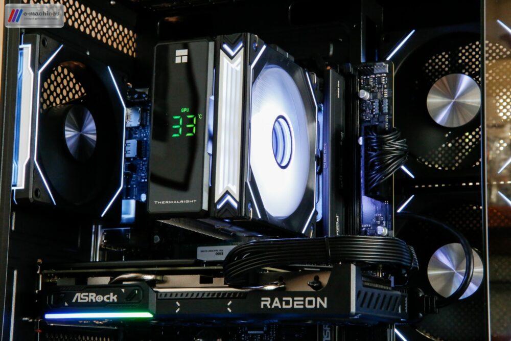 E-MACHINES XIGMATEK Aqua M Ryzen 8400F et RX 9060XT 16Go E-MACHINES XIGMATEK Aqua M Ryzen 8400F et RX 9060XT 16Go