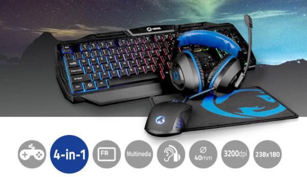 NEDIS Combo GCK41100BKFR www.infinytech-reunion.re