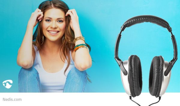 Casque audio TV NEDIS HPWD1201BK Filaire image 01 Casque audio TV NEDIS HPWD1201BK Filaire image 01