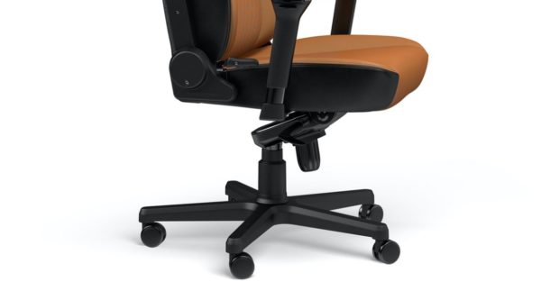 NOBLECHAIRS ICON Cuir Noir Cognac image 03
