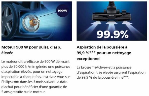 Aspirateur sans sac PHILIPS PowerPro Expert FC9729/09