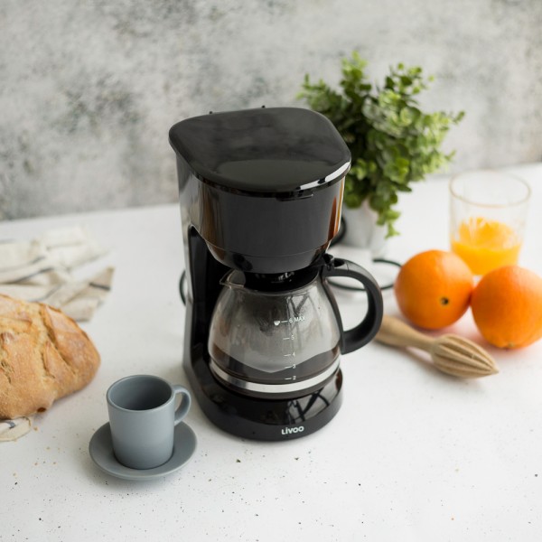 Cafetière électrique LIVOO DOD183N 6 tasses Cafetière électrique LIVOO DOD183N 6 tasses
