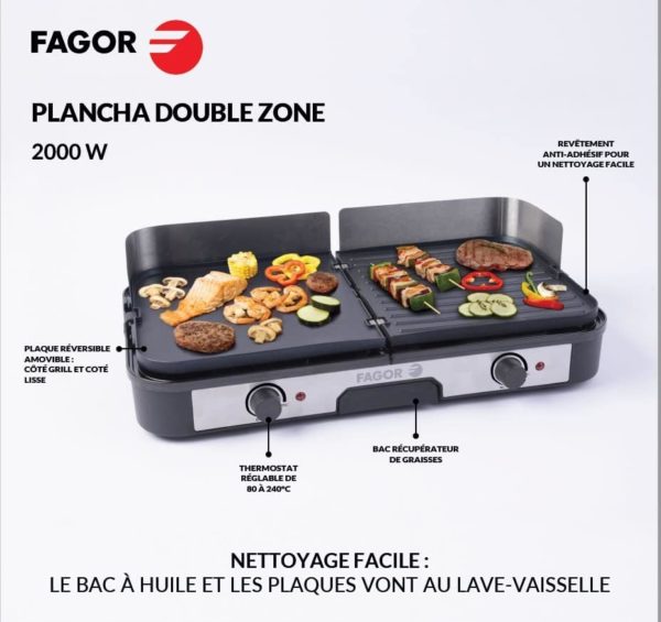 Plancha 2en1 FAGOR FG823 www.infinytech-reunion.re Plancha 2en1 FAGOR FG823 www.infinytech-reunion.re