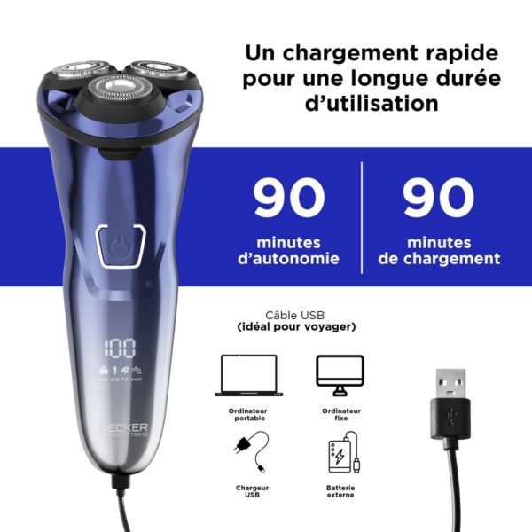 Rasoir sans fil BECKER Shave Y www.infinytech-reunion.re Rasoir sans fil BECKER Shave Y www.infinytech-reunion.re
