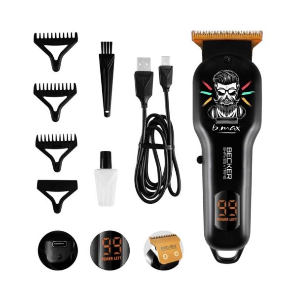 Tondeuse sans fil BECKER Design Barber B Max Noire www.infinytech-reunion.re