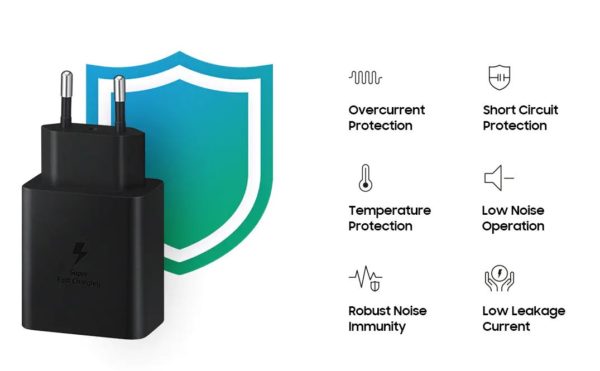 Adaptateur Secteur USB-C Samsung Super Fast EP-T4510XBEGEU - 45W - Noir