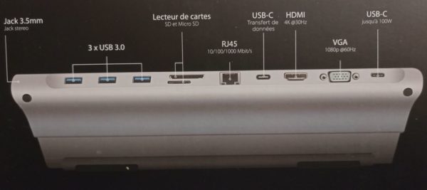 Station d'accueil USB-C WE CONNECT 10 Ports V.2 www.infinytech-reunion.re