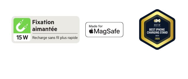 Station de recharge 3 en 1 BELKIN avec MagSafe Blanc image 01 Station de recharge 3 en 1 BELKIN avec MagSafe Blanc image 01