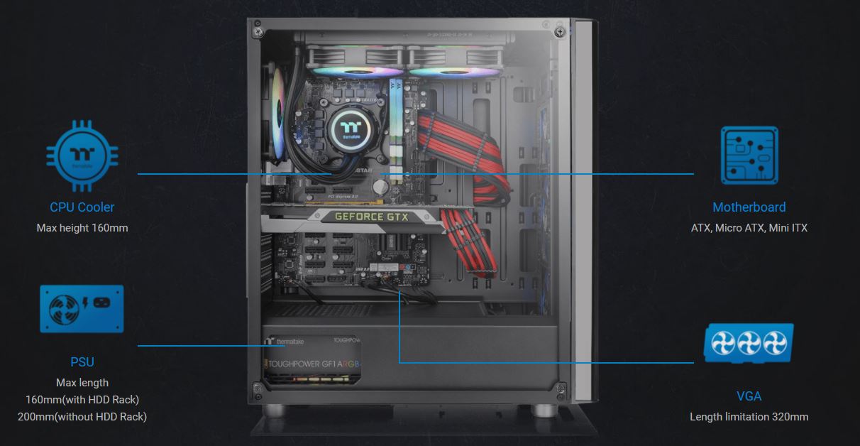 THERMALTAKE V250 TG ARGB image 02 THERMALTAKE V250 TG ARGB image 02