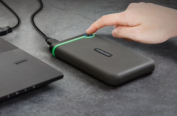 Transcend 1To StoreJet 25M3S - 2.5" Disque dur externe Anti-choc - Connectique Type A