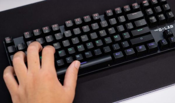 Clavier THE G-LAB Keyz Mercury TKL Noir RGB Filaire - infinytech-reunion