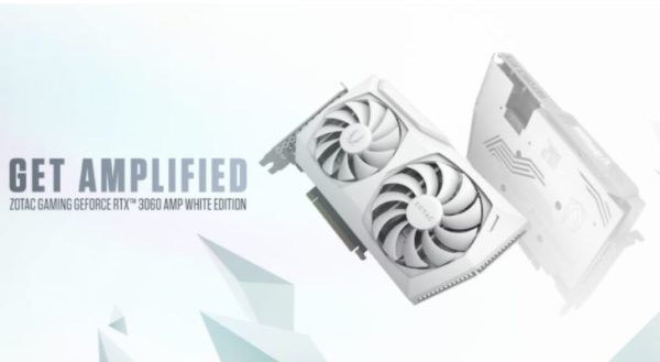 ZOTAC GAMING GeForce RTX 3060 AMP White Edition image 01 ZOTAC GAMING GeForce RTX 3060 AMP White Edition image 01